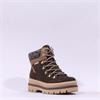 Rieker Tex Platform Knitted Cuff Boot - Brown Suede